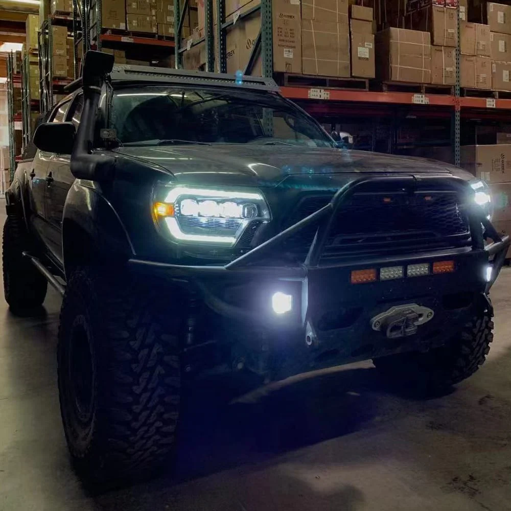 12-15 Toyota Tacoma NOVA-Series LED Projector Headlights Alpha-Black - Image 12