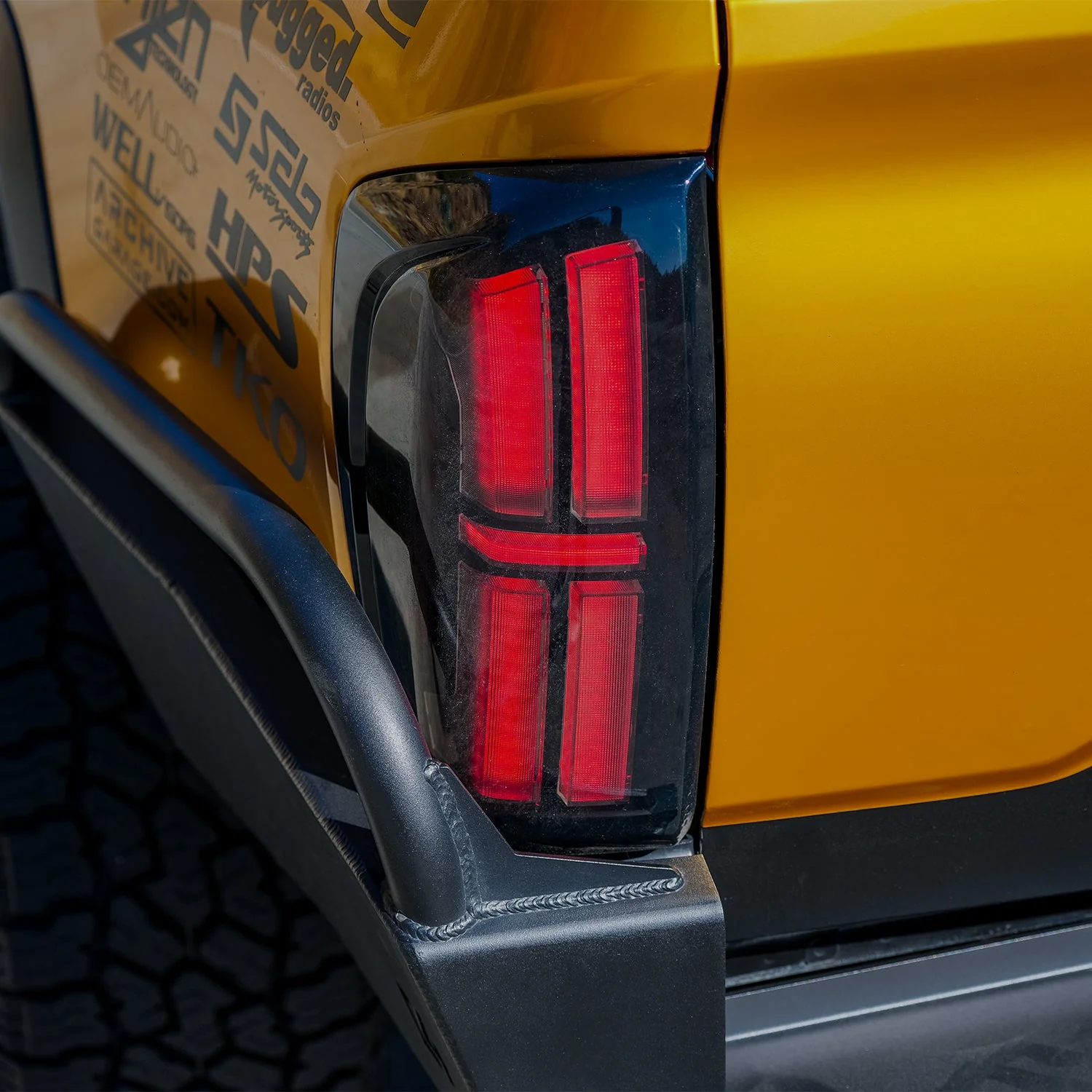 16-23 Toyota Tacoma NOVA-Series Prismatic LED Tail Lights Black - Image 5