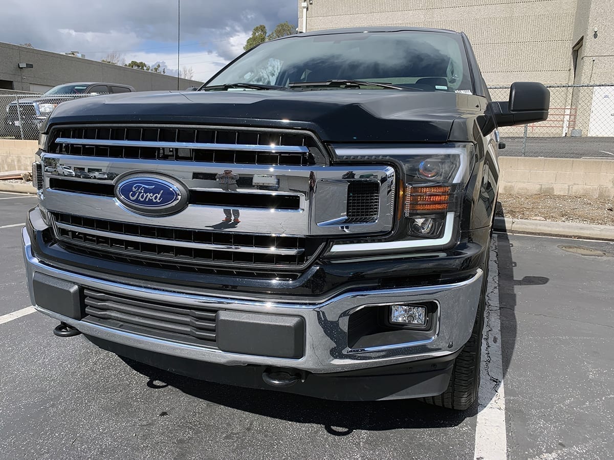 18-20 Ford F150 PRO-Series Halogen Projector Headlights Jet Black - Image 3