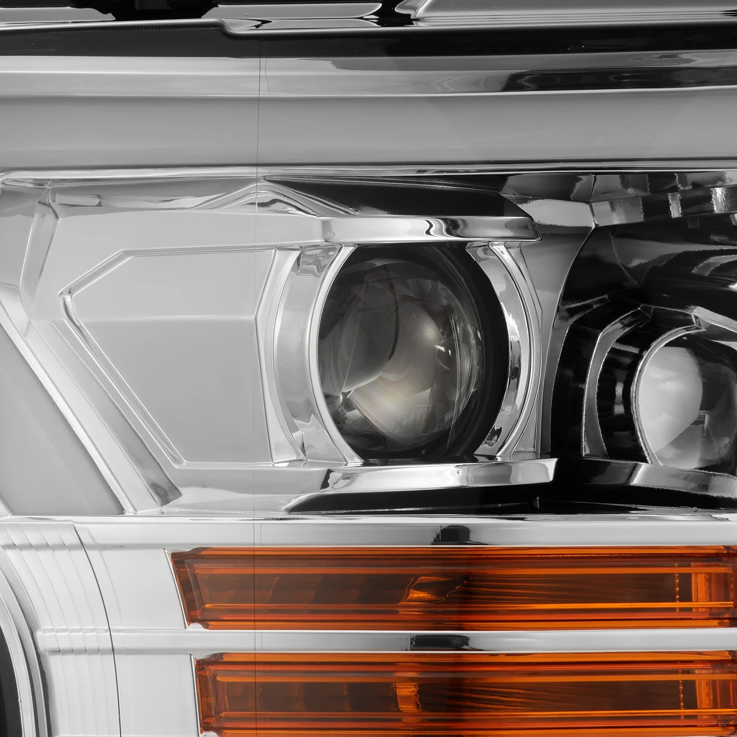 18-20 Ford F150 LUXX-Series LED Projector Headlights Chrome - Image 9