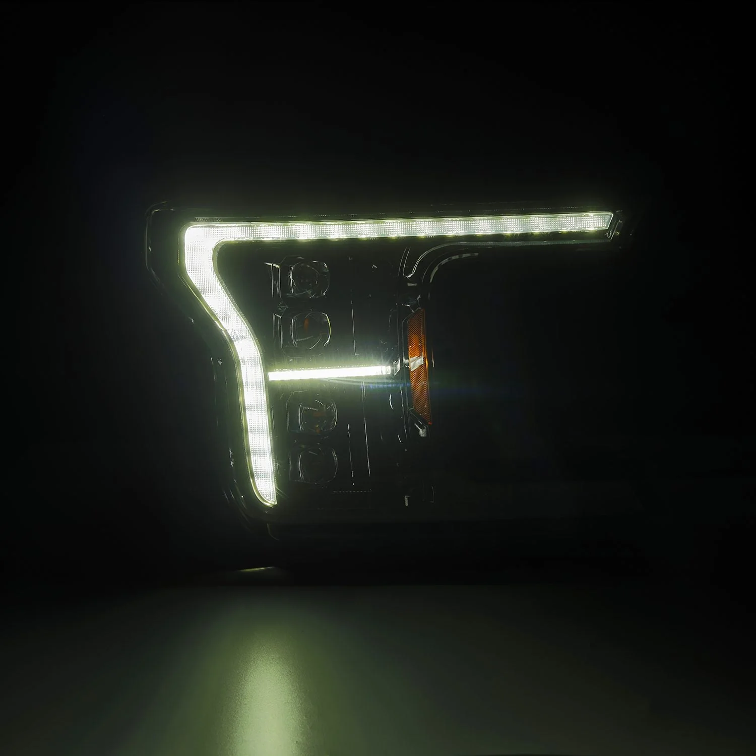 18-20 Ford F150 (MK II 14th Gen Style) NOVA-Series LED Projector Headlights Alpha-Black - Image 7